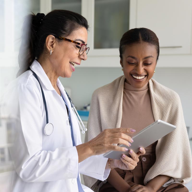 doctor explaining procedures to patient